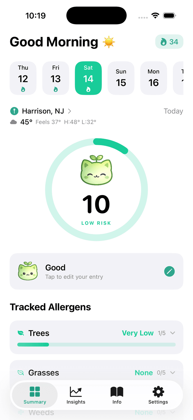 Pawllen app home screen